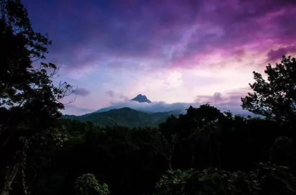 云海仙境五指山，天气变幻中的云雾奇观