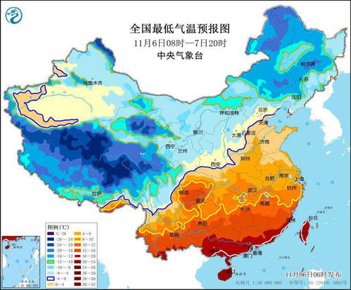 寒潮蓝色预警拉响，全国气温骤降，请注意防寒保暖
