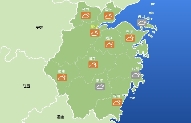 浙江晴雨交替频繁，未来一周出行需留意天气变化